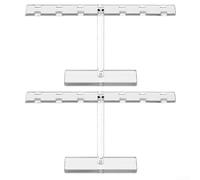 Trayneel Lot de 2 présentoirs robustes en acrylique pour lunettes et lunettes de soleil, organiseur transparent à 14 trous pour la maison, le bureau, la chambre à coucher