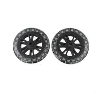 Trayneel Lot de 2 roues de rechange pour barbecue de 17,8 cm - Roue en caoutchouc Charbroil - Compatible avec les équipements de cuisine en plein air - Capacité de charge lourde - PP PVC - Noir