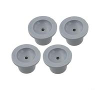 Trayneel Lot de 4 embouts en caoutchouc antidérapant de 60 mm pour chaises de douche avec tuyaux droits de 28 mm à 30 mm de diamètre - Amélioration de la stabilité - Pieds de rechange pour bancs
