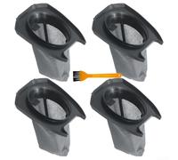 Trayneel Lot de 4 filtres de rechange F77 pour aspirateur Dirt Devil Vibe 3 en 1 sans sac SD20020 SD20020FDI SD20020PLFDI SD20020TEFDI 0,3 HEPA compatible avec les poussières et les squames de cheveux