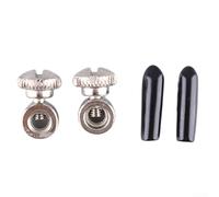 Trayneel Lot de vis pour corde à sauter de vitesse - Accessoires de roulement en métal - Longueur réglable avec écrous et manchons en plastique - Convient pour l'entraînement de fitness et la boxe