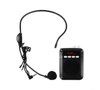 Trayneel Mégaphone portable sans fil avec microphone filaire pour enseignants, guides touristiques et haut-parleurs publics, sortie 8 W, batterie 2400 mAh, USB, carte TF, construction ABS (vierge)