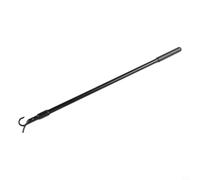 Trayneel Poignée télescopique pour ouvre-fenêtre - Tige d'extension 30-60 cm avec crochets pour trappe de toit et hauteur - Alliage d'aluminium - Noir