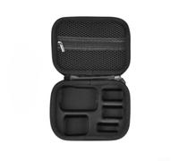 Trayneel Pour DJI Action 6 Sac de Rangement Housse de Protection en Nylon avec Intérieur Organisé pour Voyage Extérieur et Utilisation Quotidienne Noir 16,5 x 12,5 x 6,5 cm