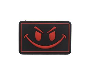 Trayosin Écusson en PVC à smiley souriant Morale Tactical Military Crochet brodé Lueur dans le noir (D)