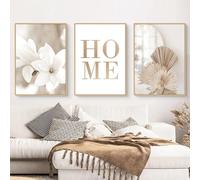 Trayosin Lot de 3 posters - Impression d'art moderne - Style bohème - Herbe de la pampa - Décoration murale - Pour salon et chambre à coucher - Sans cadre - E, 40 x 50 cm