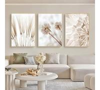 Trayosin Lot de 3 posters - Impression d'art moderne - Style bohème - Herbe de la pampa - Décoration murale - Pour salon et chambre à coucher - Sans cadre - D, 40 x 50 cm