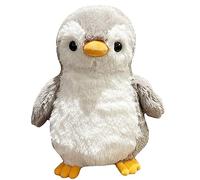 Trayosin Peluche pingouin de 21 cm - Petit jouet en peluche pour fille, garçon et bébé - Peluche pingouin - Cadeau (gris)