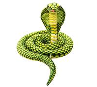 Trayosin Peluche serpent géant en peluche - Grand animal rempli - Serpent réaliste - Jouet en peluche - Cadeau pour anniversaire, fête - Accessoire de ramassage (vert, 170 cm)