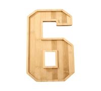 Trays for Serving Food - 30x20x1.5cm Number Wooden Display | Multi-Purpose Serving Board Decorative Platter,for Cheese Snack Candy Chocolate Cake Dessert Home Bar Birthday Party Holiday