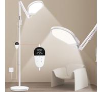 Trayvespace Coquille Lampe Lumière du Jour, Lampe 10000 Lux avec 3 Minuteries, 5 Niveaux de Luminosité et 5 Températures de Couleur Sad Lamp