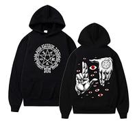 Trconk Amusant Vintage Capuches Hellsing Ultimate Anime Cool Hoodies Mode Dessin Animé Décontracté Femmes Hommes Hauts Sweatshirts XXS~4XL-Black||XXS