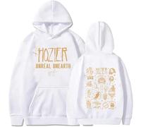 Trconk Hozier Unreal Unearth Tour Sweat À Capuche Femmes Hommes Unisexe Décontracté Pullover Sweatshirt Imprimé Mode Manches Longues Hoodie XS~4XL-White||s