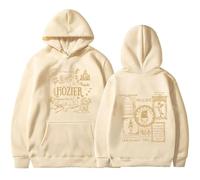 Trconk Hozier Unreal Unearth Tour Sweats À Capuche Hommes Femmes Mode Hip Hop Pullover Sweat-Shirt Oversize Imprimé Manches Longues Hoodie Unisexe Top XS~4XL-Khaki||x_s
