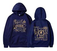 Trconk Hozier Unreal Unearth Tour Sweats À Capuche Hommes Femmes Mode Hip Hop Pullover Sweat-Shirt Oversize Imprimé Manches Longues Hoodie Unisexe Top XS~4XL-Blue||x_s