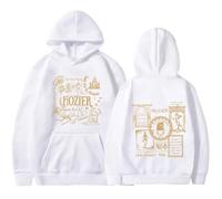Trconk Hozier Unreal Unearth Tour Sweats À Capuche Hommes Femmes Mode Hip Hop Pullover Sweat-Shirt Oversize Imprimé Manches Longues Hoodie Unisexe Top XS~4XL-White||XX_l
