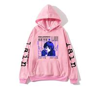 Trconk Imprimé Sweats À Capuche Serial Experiments Lain Anime Sweats À Capuche Sweatshirts À Manches Longues Hommes Femmes Confortable Polyvalent Couples Sweatshirts Pullover Tops XXS~3XL-Black||XXS