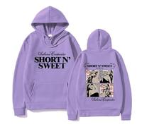 Trconk Sabrina Carpenter Merch Sweat À Capuche Hommes Femmes Imprimé Mode Manches Longues Pullover Hoodie Unisexe Oversize Sweatshirt XS~4XL-Purple||s