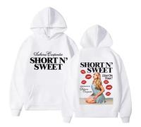 Trconk Sabrina Carpenter Merch Sweat À Capuche Hommes Femmes Mode Unisexe Manches Longues Pullover Haut Décontracté Sweatshirt Imprimé Oversize Hoodie XS~4XL-White||s