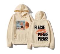 Trconk Sabrina Carpenter Sweat À Capuche Imprimé Mode Manches Longues Hoodie Oversize Streetwear Pullover Sweatshirt pour Hommes Femmes XS~4XL-Khaki||s