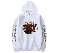 Trconk Sweat À Capuche Moriarty The Patriot Sweat À Capuche Décontracté Manches Longues Anime Tracksuit Hommes Femmes Pullover Harajuku Vêtements Loose Sweatshirt XXS~3XL-Black||XXS