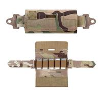 TRCTIC Sac de Poids d'équilibrage de Casque Tactique Multicam, Pochette de Contrepoids de Casque Airsoft avec Cinq Blocs de Compteur 225g, Accessoires de Casque Fast