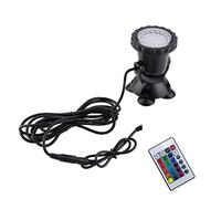 TRDEWR 12V RGB LED lumière sous-Marine 36LED IP68 étanche projecteur d'aquarium Piscine Fontaine étang réservoir for Paysage décor CréEr Une Ambiance(1 Light with Remote)