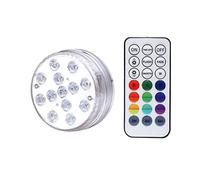 TRDEWR 13 LEDs lumière sous-Marine 16 Couleurs rvb IP68 étanche Piscine RF télécommande lumières Submersibles for étang Vase CréEr Une Ambiance(1 Controller 1 Lamp)