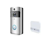 TRDEWR 720P HD Smart Home sans Fil WiFi Sonnette Caméra De Sécurité Interphone Vidéo IR Vision Nocturne AC À Piles Maison Sonnette Voir Plus à Votre Porte(4)