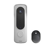 TRDEWR HD 1080P Interphone Sonnette Carillon Stockage en Nuage WiFi Intelligent sans Fil Sonnette 120 Degrés Objectif Grand Angle for La Sécurité À Domicile Voir Plus à Votre Porte(No Battery)