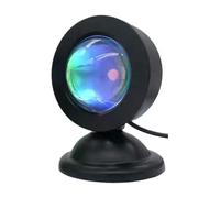 TRDEWR Lampe De Coucher Soleil USB Projecteur LED Veilleuse Lumière Arc-en-ciel Atmosphère Maison Chambre Fond Décoration Murale CréEr Une AtmosphèRe(10 Colors Light)