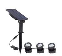 TRDEWR Lampe Solaire sous-Marine LED RGB, Projecteur Variable, Étanche IP68, Spot Lumineux for Piscine, Fontaine, Étang, Aquarium CréEr Une Ambiance(3pcs RGB Lamp)