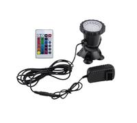 TRDEWR LED Lumière sous-Marine IP68 Étanche RGB Lampe D'aquarium Fontaine Étang Projecteur Piscine Jardin Paysage Décoration CréEr Une Ambiance(1 Light with Remote)