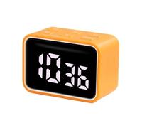 TRDEWR Mini Minuterie Numérique LED, Visuelle for Étudier Compte À Rebours Positif, 3 Temps Prédéfinis, De Cuisine Rechargeable Domicile Affichage Clair(Orange)