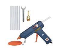 TRDEWR Pistolet à Colle Chaude Pistolet À Colle Thermofusible 150W Buse De Température Réglable 11mm Bâtons Fusion Industriel Professionnel Adhésif Chaud Chauffage Rapide(2.0x40mm)