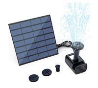 TRDEWR Pompe de Fontaine à Eau Solaire Moteur sans Brosse Pompe à Eau à énergie Solaire for Piscine de Jardin Bain d'oiseau décoration Solaire extérieure Protection De SéCurité