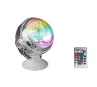 TRDEWR RGB Aquarium étanche LED projecteur lumière Submersible contrôle sans Fil réservoir de Poissons plongée IP68 scène sous-Marine CréEr Une Ambiance(Plug+Remote Control)