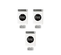 TRDEWR Robinet Thermostatique De Radiateur Intelligent Wi-FI/ZigBee TRV Programmable Via Une Application Contrôle Température À Distance avec Chauffage Et Eau Chaude(3 PCs WiFi)