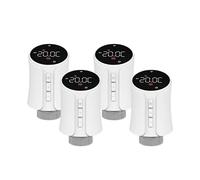 TRDEWR Robinet Thermostatique Intelligent Tuya for Radiateur, Programmable Via Application Mobile Et Télécommande De Température Chauffage Et Eau Chaude(TRV706Z 4PCS)