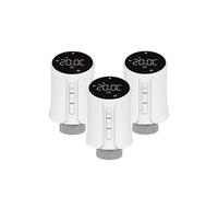 TRDEWR Robinet Thermostatique Intelligent Tuya for Radiateur, Programmable Via Application Mobile Et Télécommande De Température Chauffage Et Eau Chaude(TRV706Z 3PCS)