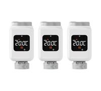 TRDEWR Robinet Thermostatique Intelligent Tuya TRV Programmable avec Application Mobile Et Télécommande for Chauffage Chauffage Et Eau Chaude(3PCS-Zigbee)