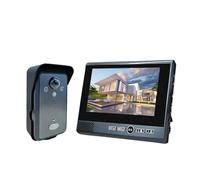 TRDEWR Sonnette Ring Interphone Vidéo sans Fil 1080P, Installation sans Trou, Détection De Mouvement, Sonnette Vidéo Longue Durée Installer en Un Clin D'œIl