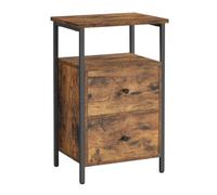 TRDEWR Table De Chevet avec Tiroirs 38x28x60cm Une ExéCution SoignéE