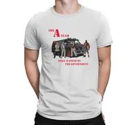 TRdUaNGS Military Hannibal Faceman Special Tshirt The A-Team Casual T Shirt Stuff for Adult White XXL