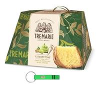 Tre Marie Panettone Pistacchio - Dessert de Noël italien traditionnel - Gâteau de Noël avec sachet de crème à la pistache - 950 g + porte-clés Beni Culinari