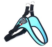 Tre Ponti Easy Fit Classic - Click-Verschluss + Verstellbarer Bauchgurt - Hellblau - Schwarzer Rand - GR. 3