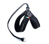 Tre Ponti Easy Fit Soft Mesh avec Cordon de Serrage Différentes Couleurs et Tailles, Couleur : Noir, Taille : 1,5/27-37 cm jusqu'à 4 kg