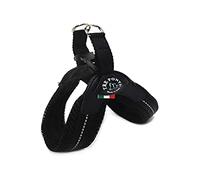 Tre Ponti Fibbia Harnais en maille pour petits chiens Noir Taille 4