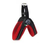 Tre Ponti Fibbia Harnais en maille pour petits chiens Rouge Taille 1.5