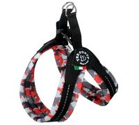 Tre Ponti Harnais Easy Fit en maille souple avec fermeture à clic, couleur : camouflage rouge, taille : 3,5/45-48 cm, jusqu'à 9 kg